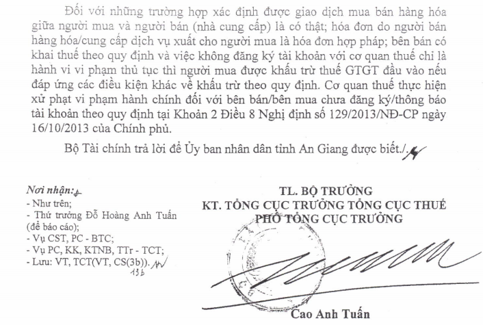 Công văn 14952/BTC-TCT Công văn 14952/BTC-TCT