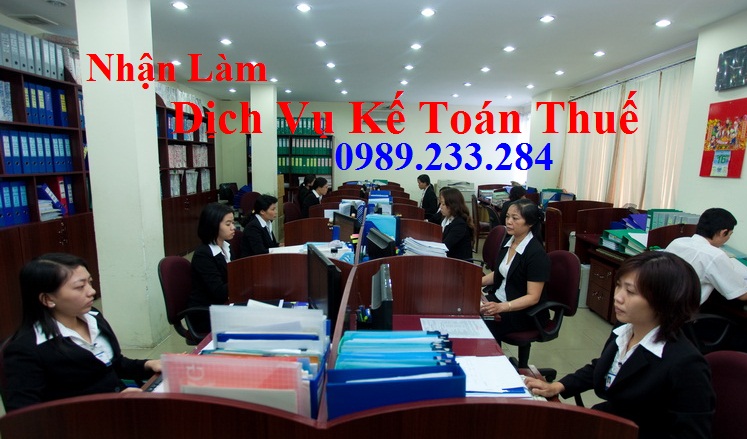 nhận làm báo cáo thuế hàng tháng