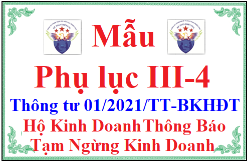 Mẫu Phụ lục III-4 Thông tư 01/2021/TT-BKHĐT