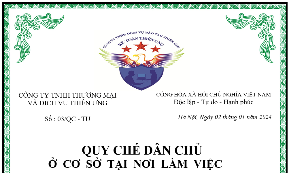 Mẫu quy chế dân chủ