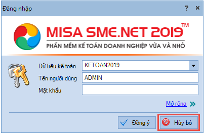 Cách sao lưu dữ liệu trên misa 2019