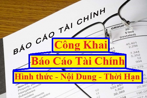 Công khai báo cáo tài chính