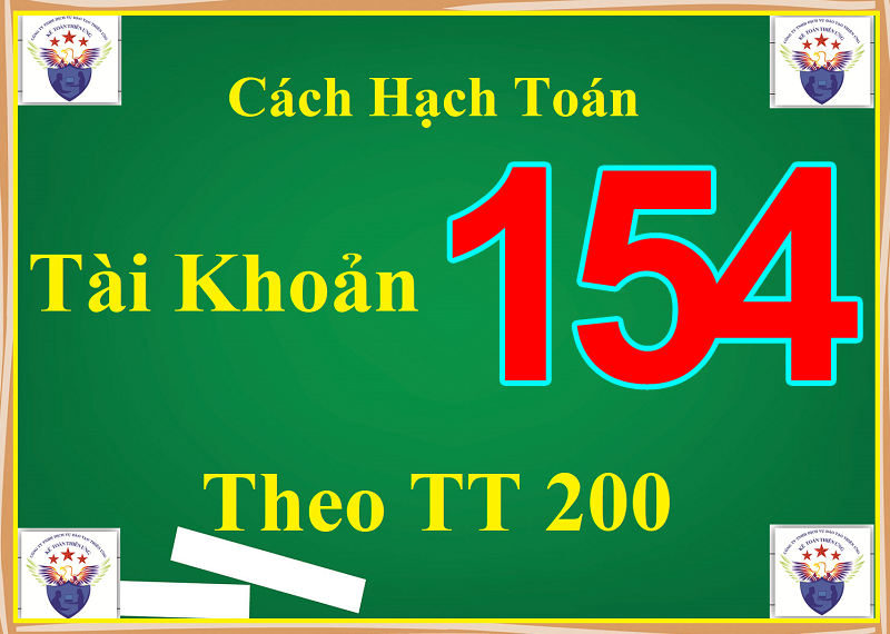 Hạch toán tk 154