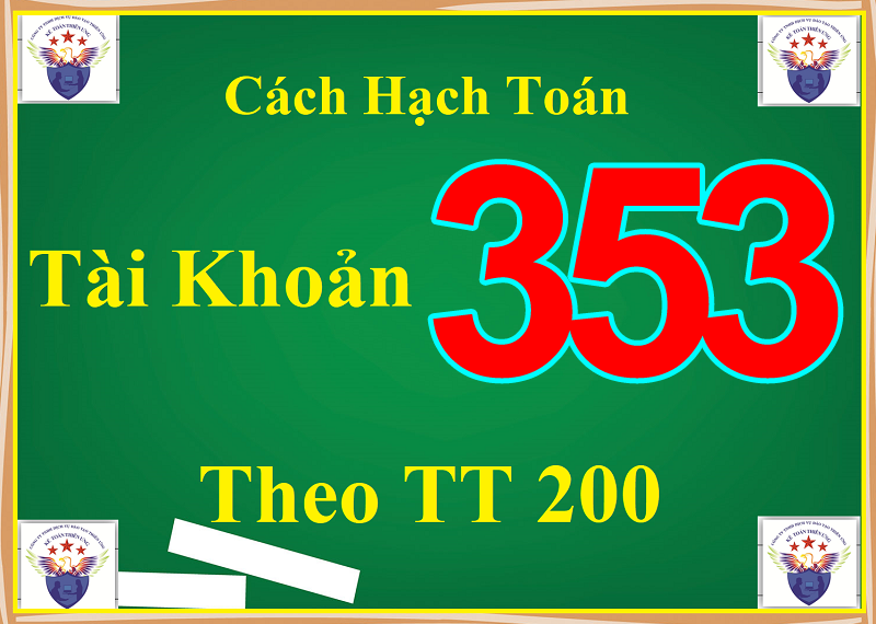 Cách hạch toán tk 353