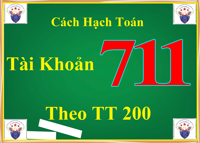 Hạch toán tài khoản 711