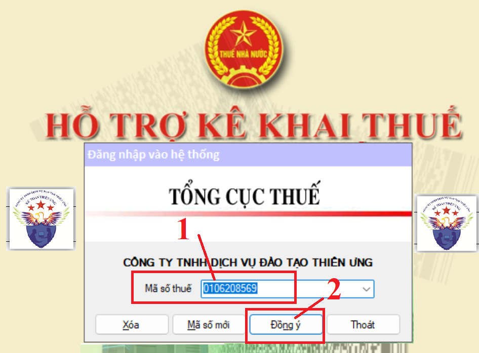 Kê khai thuế GTGT trên phần mềm HTKK