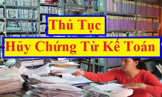 Hủy chứng từ kế toán