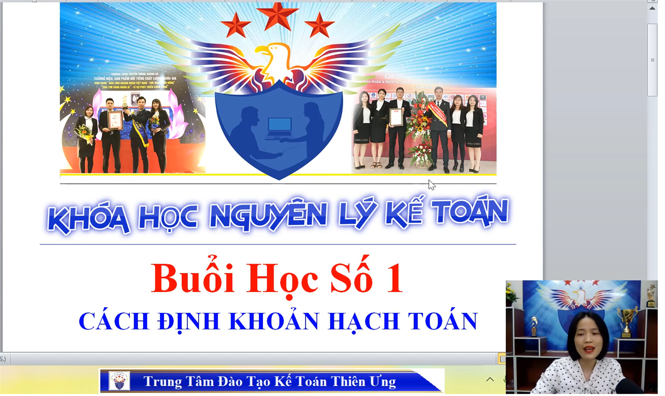 Khóa học nguyên lý kế toán online