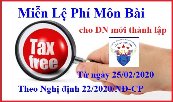 Miễn lệ phí môn bài