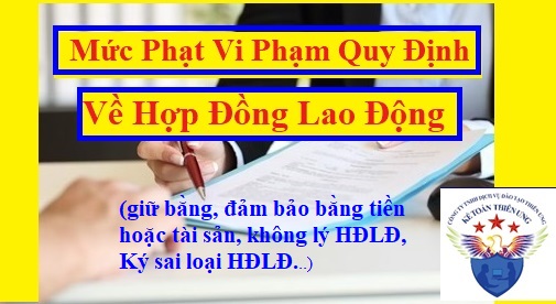 Mức phạt vi phạm quy định về hợp đồng lao động