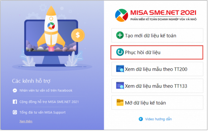 phục hồi dữ liệu misa