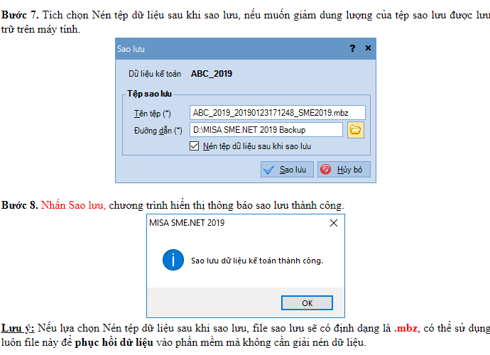 Sao lưu trong misa Sao lưu trong misa