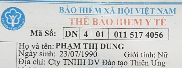 Thẻ bảo hiểm y tế