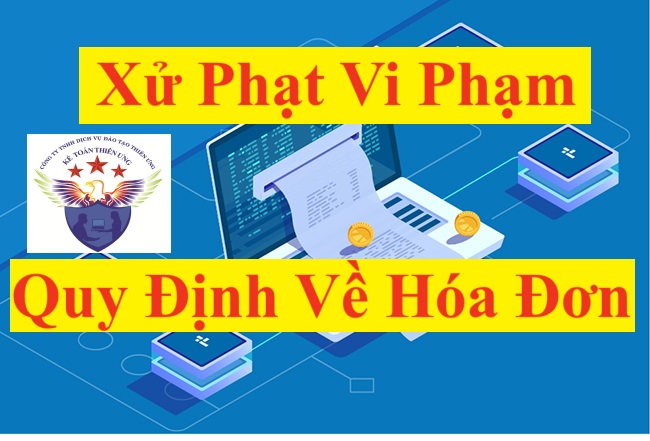 Xử phạt vi phạm quy định về hóa đơn